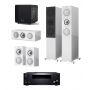 Домашний кинотеатр 5.1 KEF R7 Gloss White + AV-ресивер Onkyo TX-RZ50 B M2